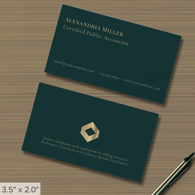 Tarjetas de presentación de Contabilidad Finance c (Subido por el creador)