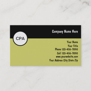 Tarjetas de presentación de contadores