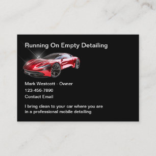 Tarjetas de presentación de Cool Car Detailing par