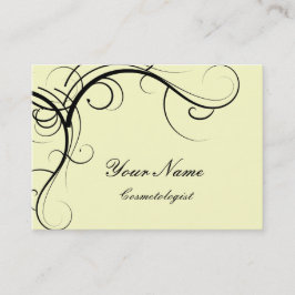Tarjetas de presentación de cosmética elegante