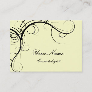 Tarjetas de presentación de cosmética elegante