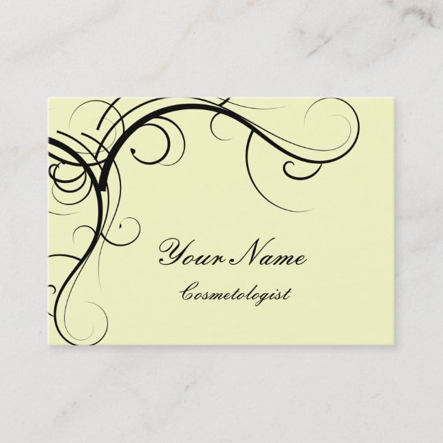Tarjetas de presentación de cosmética elegante (Anverso)