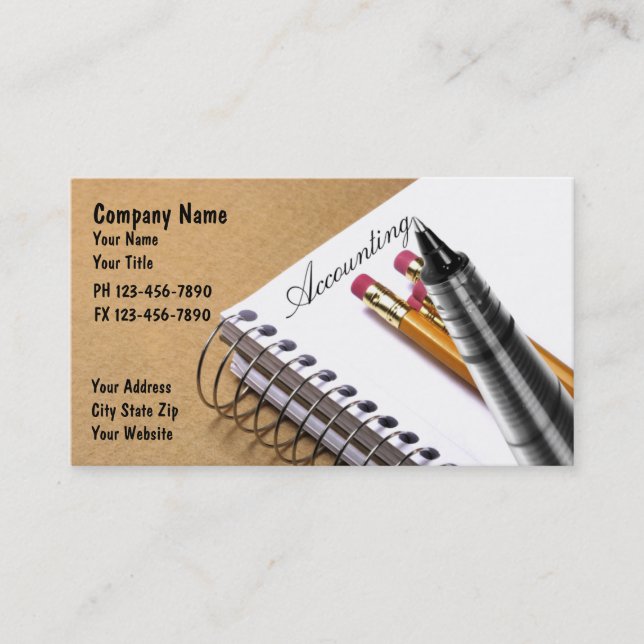 Tarjetas de presentación de CPA (Anverso)