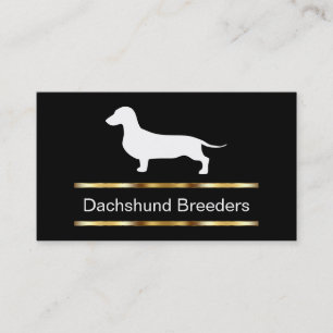 Tarjetas de presentación de criador de Dachshund