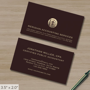 Tarjetas de presentación de cuentas