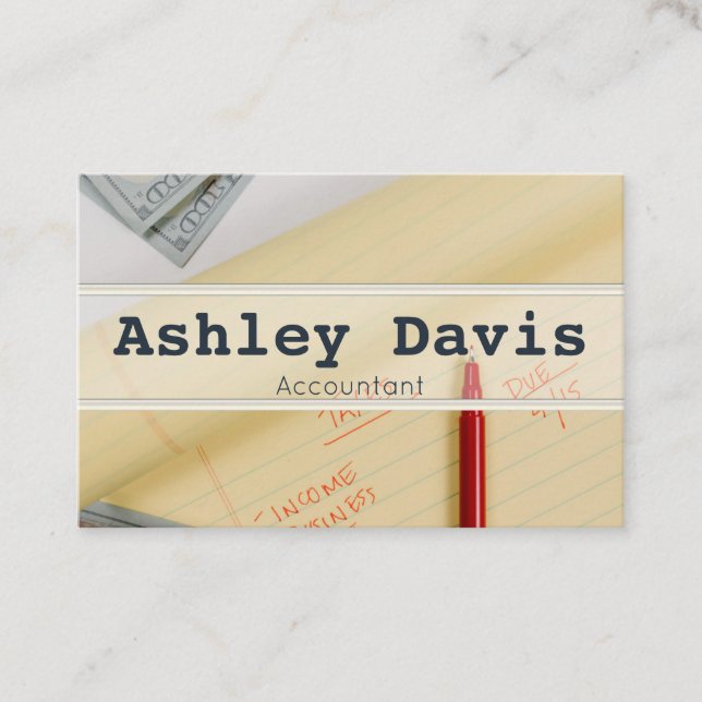 Tarjetas de presentación de cuentas (Anverso)