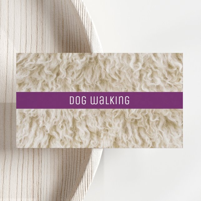 Tarjetas de presentación de cuidado de mascotas El (Photograph business card for pet services such as dog walking, vet, dog grooming and animal care.)