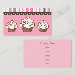Tarjetas de presentación de Cupcake