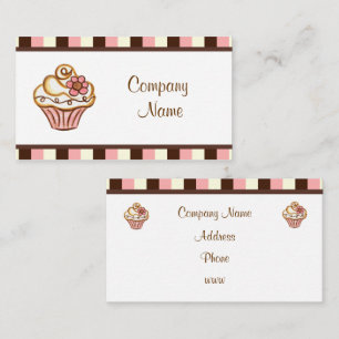 Tarjetas de presentación de Cupcake