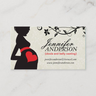 Tarjetas de presentación de datos de Doula, parte