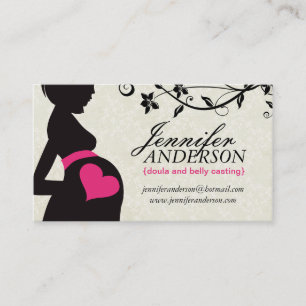 Tarjetas de presentación de datos de Doula, parte