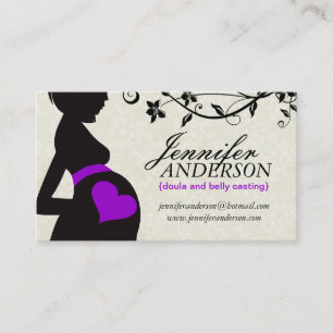 Tarjetas de presentación de datos de Doula, parter