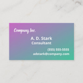 Tarjetas de presentación de degradado morado a ver