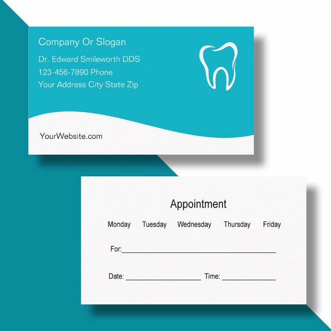 Tarjetas de presentación de dentista (Subido por el creador)