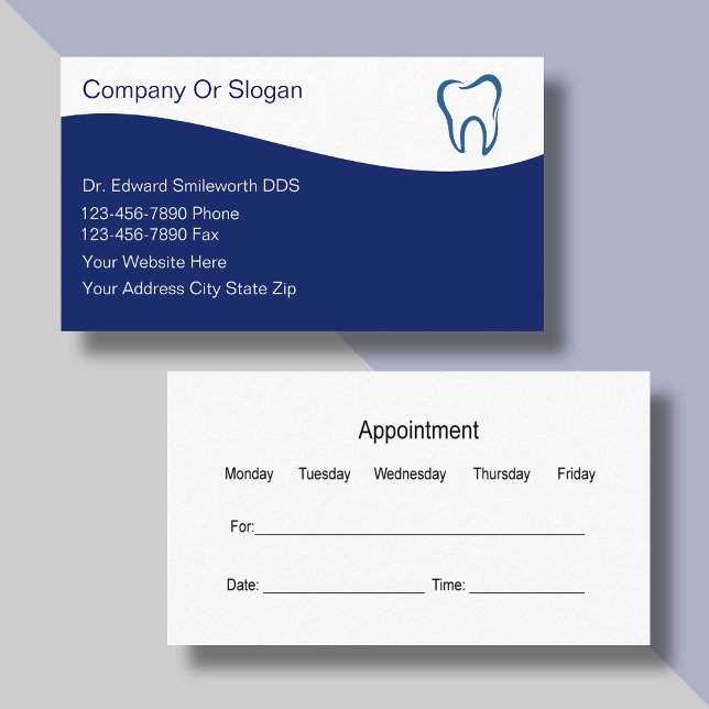 Tarjetas de presentación de dentista (Subido por el creador)