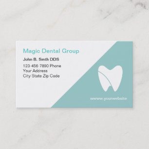 Tarjetas de presentación de dentista moderno y bri