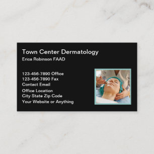 Tarjetas de presentación de dermatólogo dermatolog