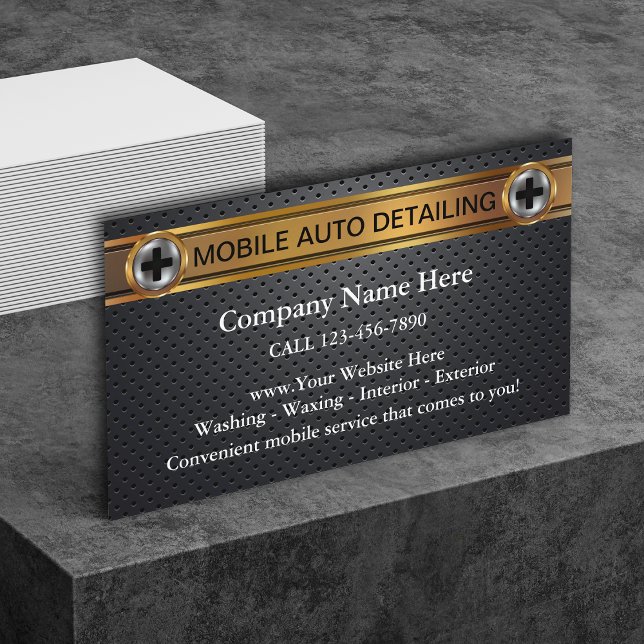 Tarjetas de presentación de detallado automotriz m (Subido por el creador)