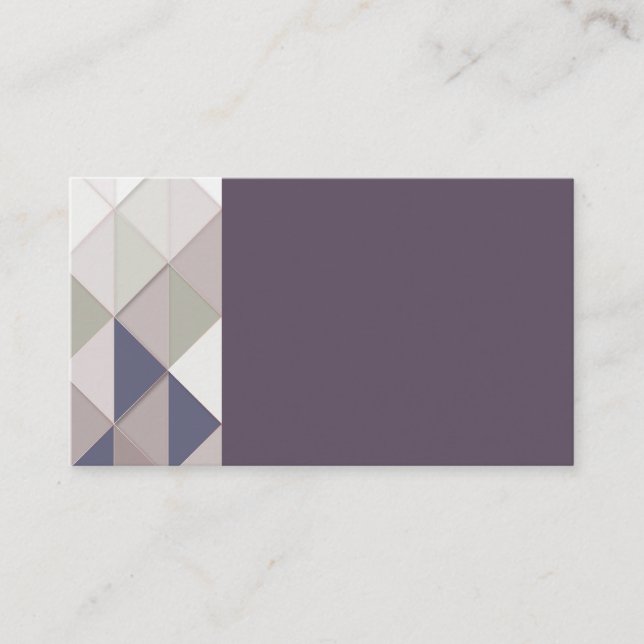 Tarjetas de presentación de diamantes geométricos  (Anverso)