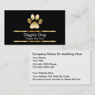 Tarjetas de presentación de Diggity Dog