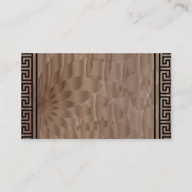 Tarjetas de presentación de diseño Aztec Brown (Anverso)