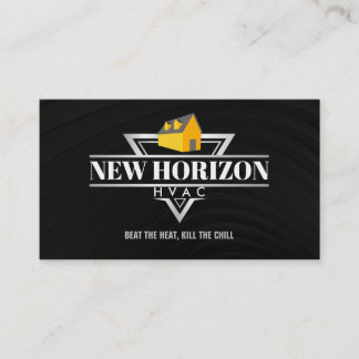 Tarjetas de presentación de diseño gráfico HVAC
