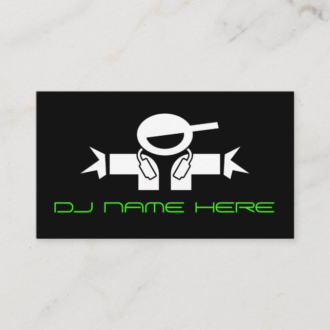 Tarjetas de presentación de DJ (Anverso)