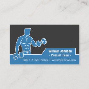 Tarjetas de presentación de entrenador de acondici