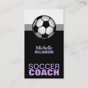 Tarjetas de presentación de entrenador de fútbol m