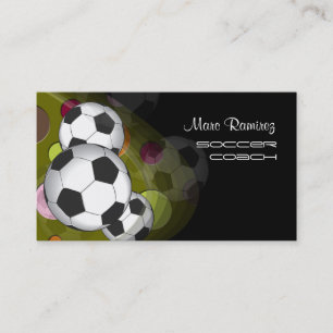 Tarjetas de presentación de entrenador de fútbol o