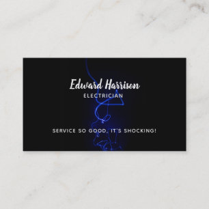 Tarjetas de presentación de eslóganes eléctrico