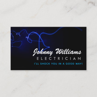 Tarjetas de presentación de eslóganes eléctricos