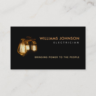 Tarjetas de presentación de eslóganes eléctricos