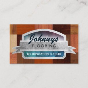 Tarjetas de presentación de eslóganes para suelo