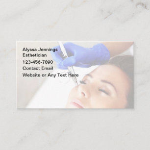 Tarjetas de presentación de Esteticista Facial con
