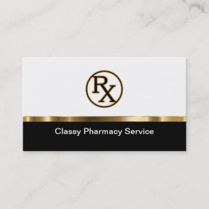 Tarjetas de presentación de farmacia en línea con 