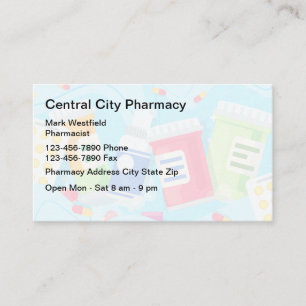Tarjetas de presentación de Farmacia Moderna para