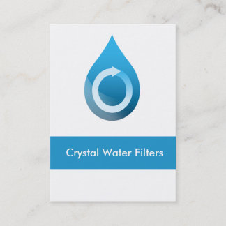 tarjetas de presentación de filtro de agua