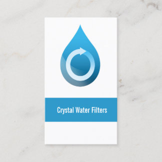 tarjetas de presentación de filtro de agua