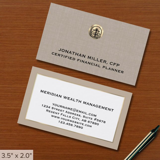 Tarjetas de presentación de Financial Advisor (Subido por el creador)