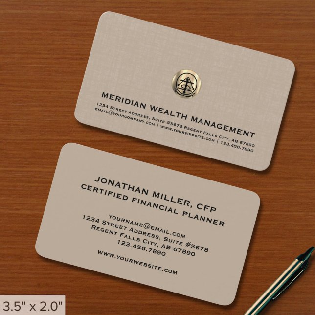 Tarjetas de presentación de Financial Planner (Subido por el creador)