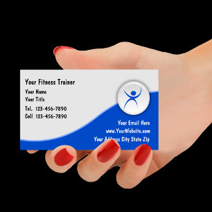 Tarjetas de presentación de fitness