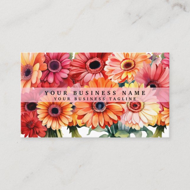 Tarjetas de presentación de flores de margaritas G (Anverso)