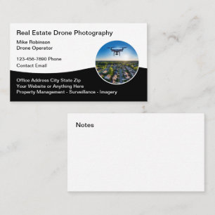 Tarjetas de presentación de fotografía con drones 