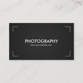 Tarjetas de presentación de fotografía en blanco y