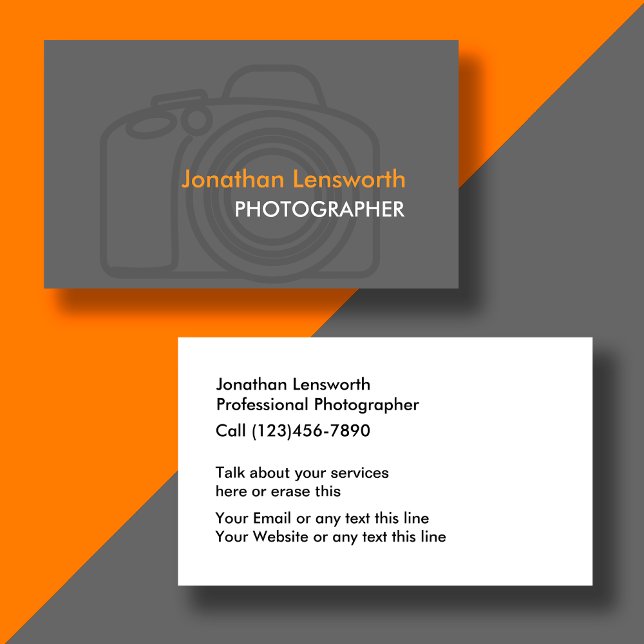 Tarjetas de presentación de fotógrafo (Subido por el creador)