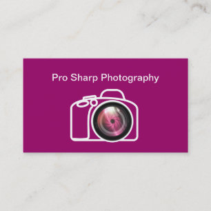 Tarjetas de presentación de fotógrafo profesional