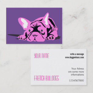 Tarjetas de presentación de French Bulldog Tarjeta