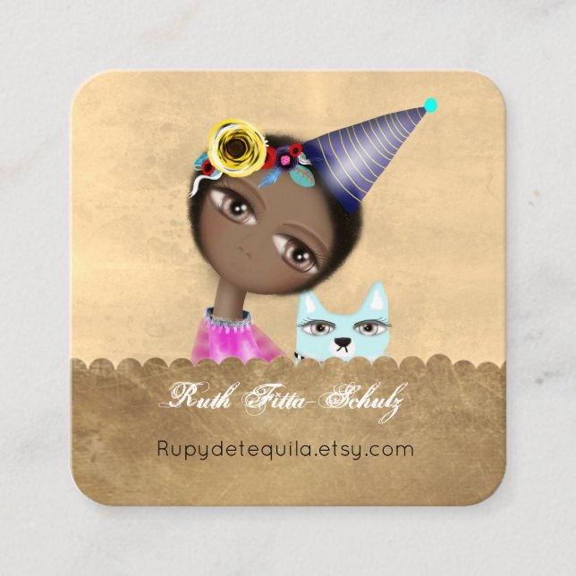 Tarjetas de presentación de gatos (Anverso)