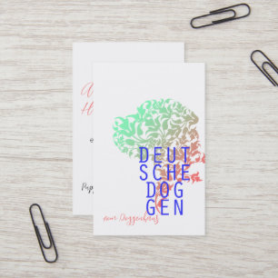 Tarjetas de presentación de Gran Danés